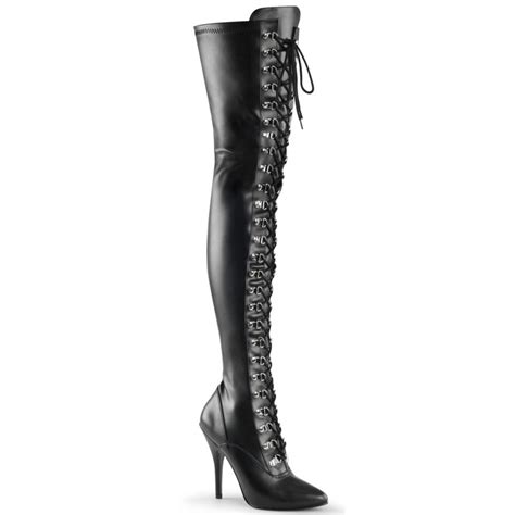 lace up to thigh heels|thigh high boots with laces.